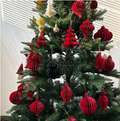 (500 pcs) Hanging Christmas Tree Ornaments Holiday Atmosphere Decorations Window Displays Hotels
